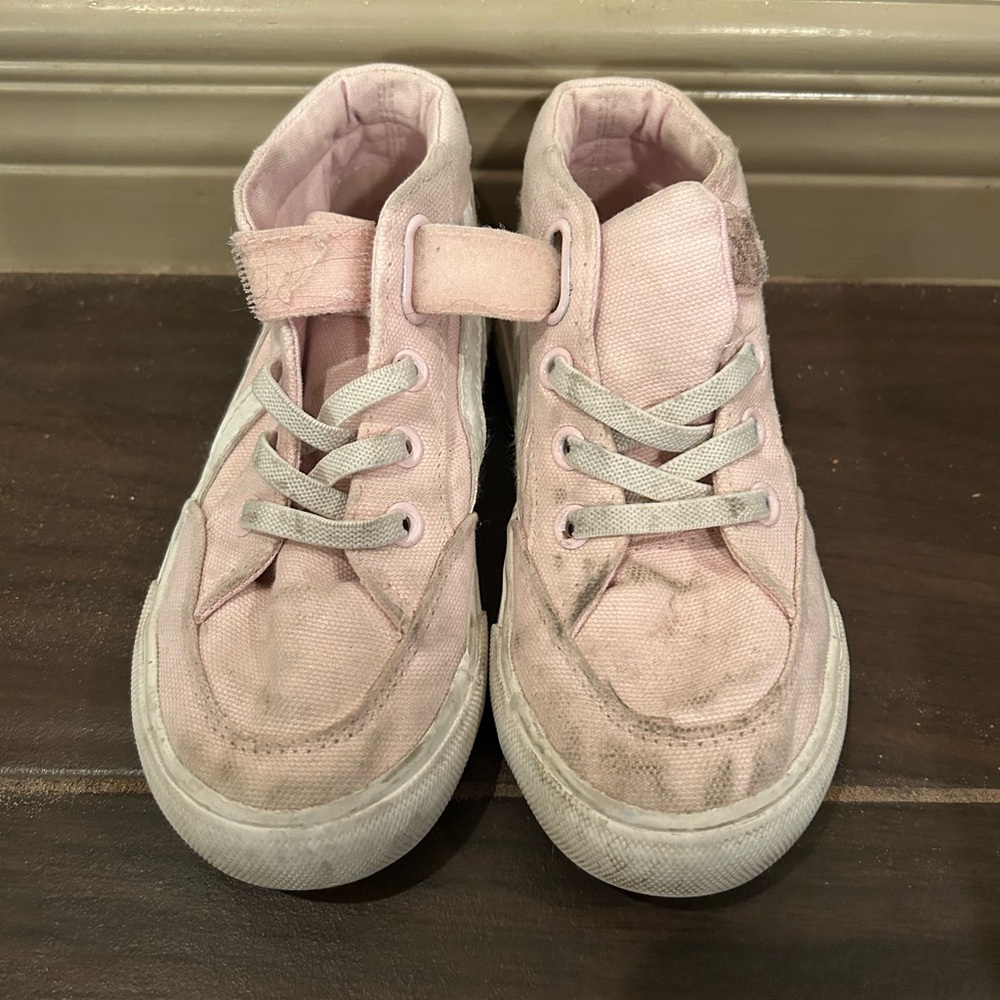 Pink Kids High-Top Sneakers